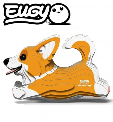 Eko układanka 3D - Pies Corgi, Eugy