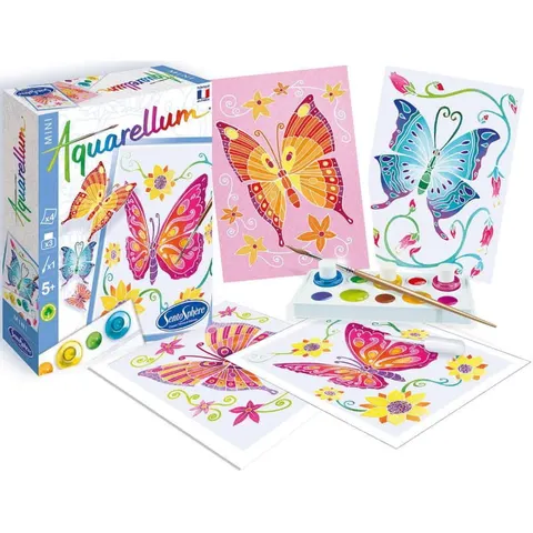 Zestaw do malowania Aquarellum Mini - Motylki, SentoSphere