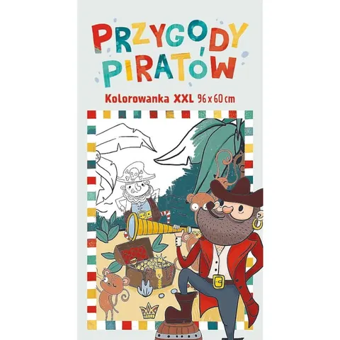 Kolorowanka podłogowa XXL - Przygody piratów