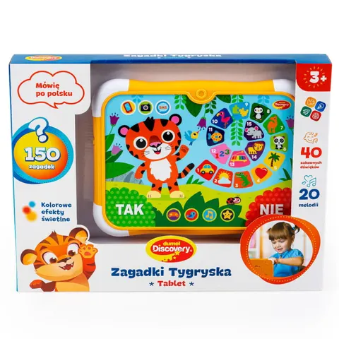 Zabawka interaktywna Tablet Zagadki Tygryska, Dumel Discovery