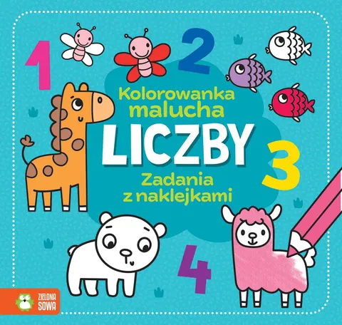 Kolorowanka malucha - Liczby, Zielona Sowa