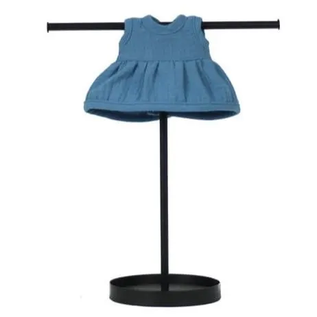 Sukienka muślinowa Denim Blue dla lalki Miniland 21 cm