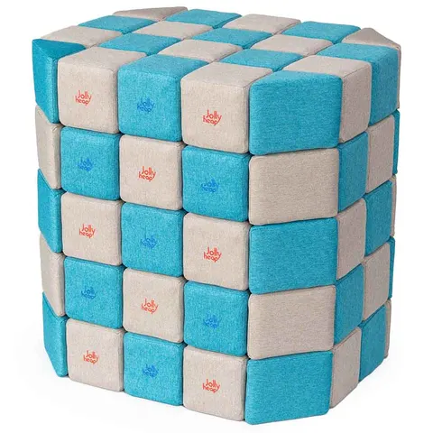 Klocki magnetyczne BASIC 100 elementów, JollyHeap
