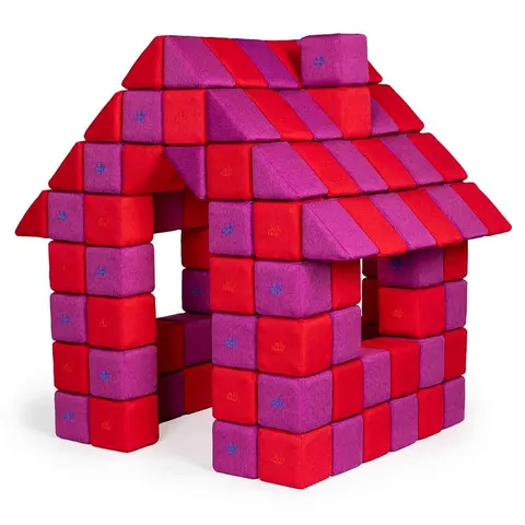 Klocki magnetyczne JOY 150 elementów, JollyHeap