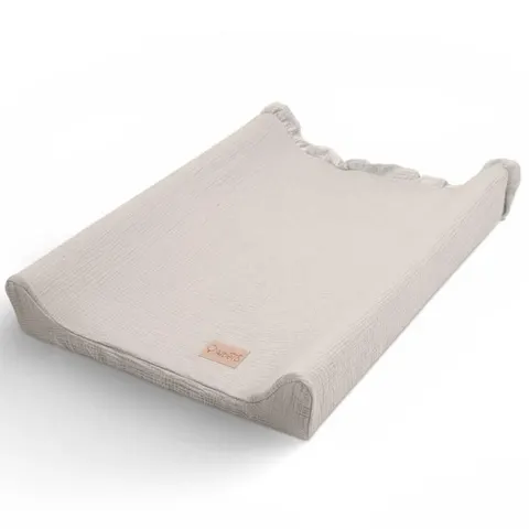 Muślinowy pokrowiec na przewijak Cotton Color - Beżowy, Albero Mio