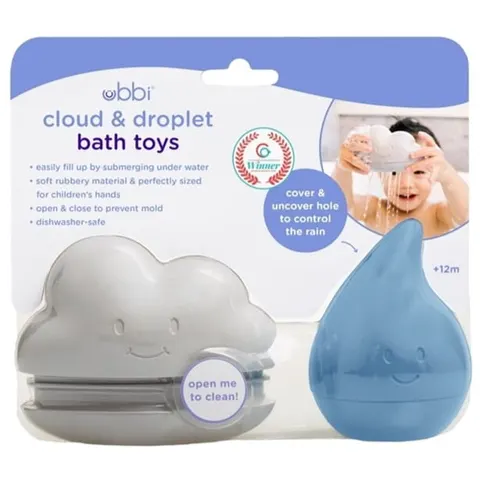 Deszczowe zabawki do kąpieli Cloudy Blue, Ubbi