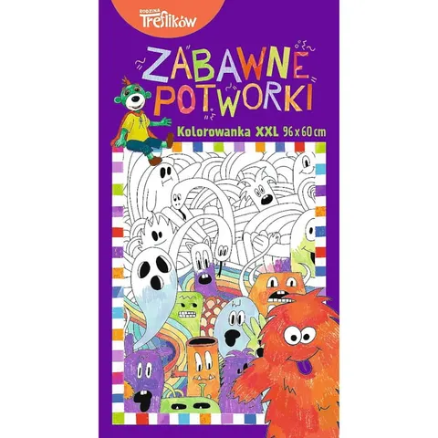 Kolorowanka podłogowa XXL - Zabawne Potworki