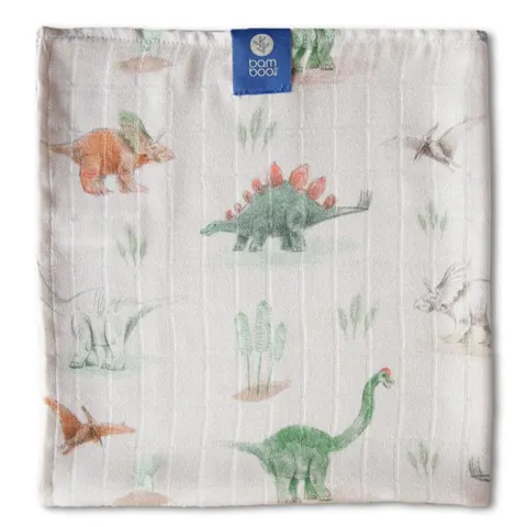 Pieluszka bambusowa 120x120 Dinozaury, Bamboo Line Texpol
