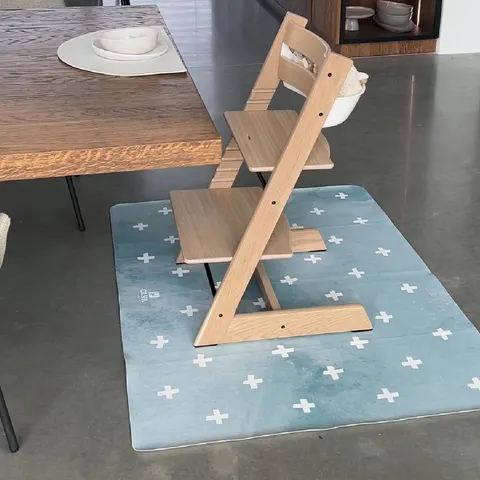 Mata ochronna prostokątna 95x125 cm Cross Azure, Olya Kids