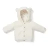 Zapinana bluza z kapturem Teddy - Baby Bunny Off-White 86cm, Little Dutch