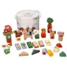 ADAM TOYS DREWNIANE KLOCKI FARMA N2044