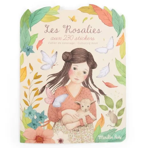 Kolorowanka z naklejkami Les Rosalies, Moulin Roty