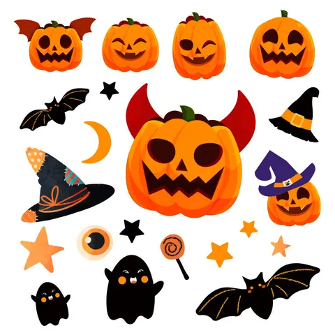 Naklejki na ścianę - Halloween, Pastelowe Love
