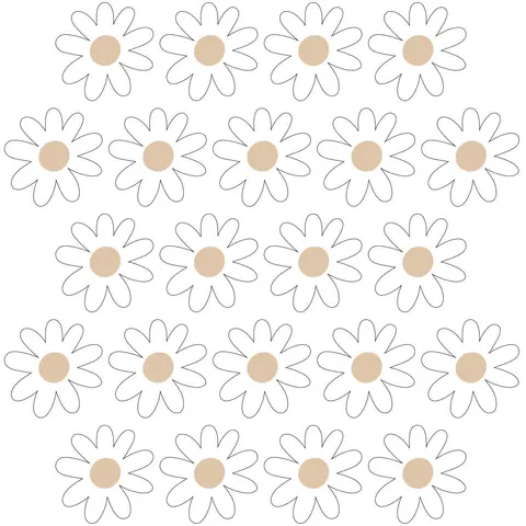 Naklejki na ścianę - Stokrotki VI, Pastelowe Love