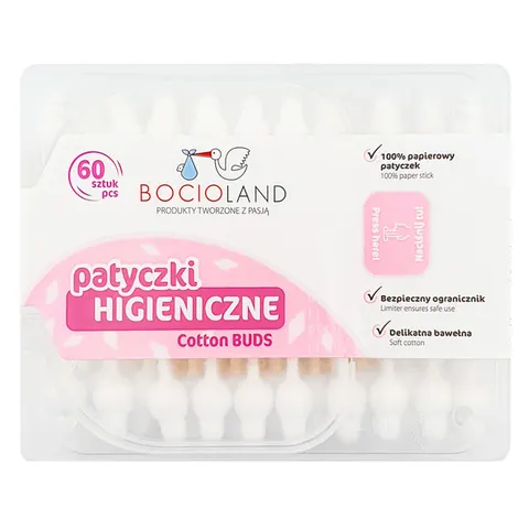 BOCIOLAND Patyczki do uszu (60 szt.)