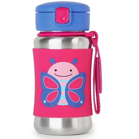 Bidon stalowy dla dziecka Motyl 350 ml, Skip Hop