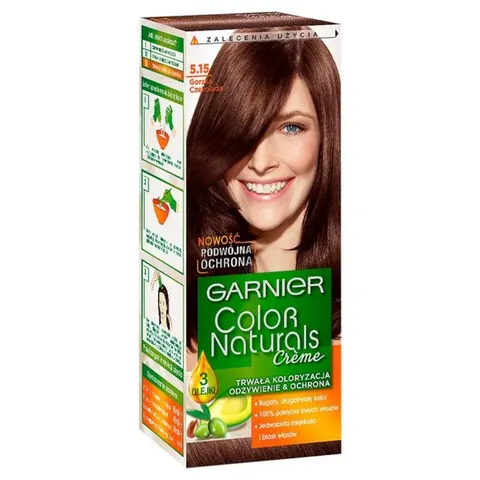 GARNIER COLOR NATURALS Farba do włosów 5.15 GORZKA CZEKOLADA