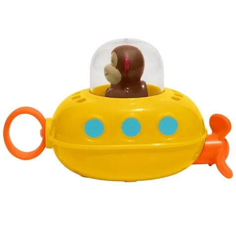 Zabawka do kąpieli - Pływająca małpka w łodzi podwodnej ZOO Pull&Go, Skip Hop