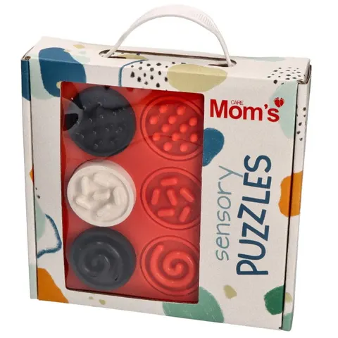 Puzzle sensoryczne kółeczka kontrastowe, Mom's Care