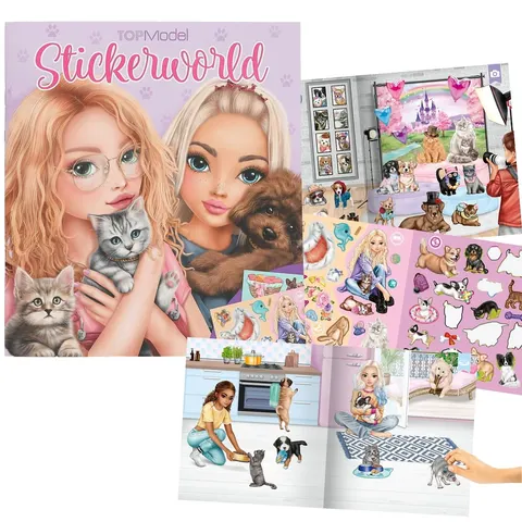Zestaw z naklejkami Kitty i Doggy Sticker Fun, Top Model