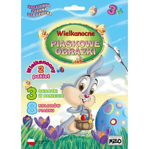 Wielkanocne piaskowe obrazki - Zajączek i pisanka, Niko