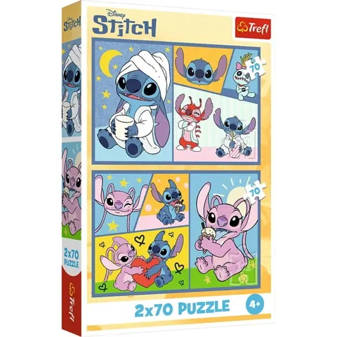Puzzle 2x70 Stitch 4+, Trefl