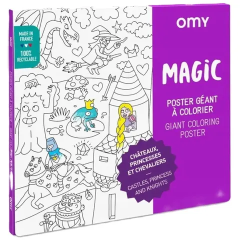 Gigantyczna kolorowanka 70x100 Magia, OMY