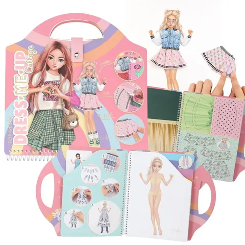 Zestaw z naklejkami Dress Me Up - Collage Book, Top Model