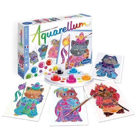 Zestaw do malowania Aquarellum Junior - Maneki Neko, SentoSphere