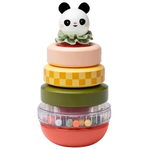 Piramidka sensoryczna do układania Panda, Taf Toys