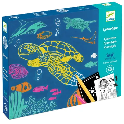 Zestaw artystyczny cyjanotypia OCEAN 7+, Djeco