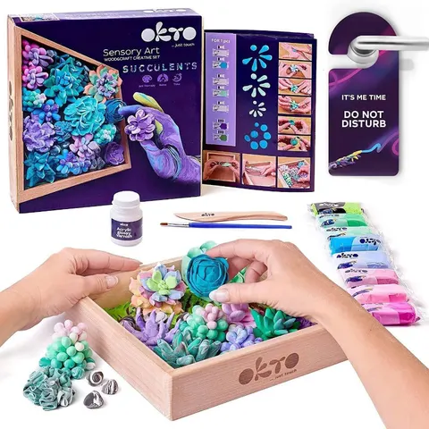 Zestaw Sensory Art Wood&Craft SUKULENTY CZUŁOŚĆ, OKTO