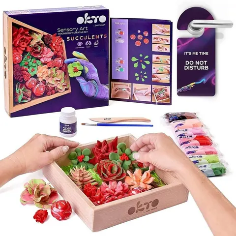 Zestaw Sensory Art Wood&Craft SUKULENTY PASJA, OKTO