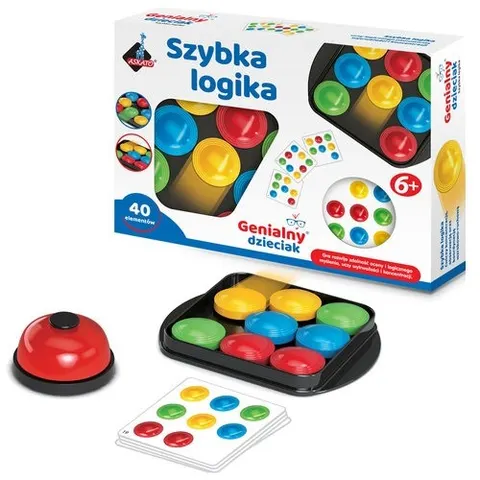 Genialny dzieciak - Gra z dzwonkiem Szybka Logika, Askato