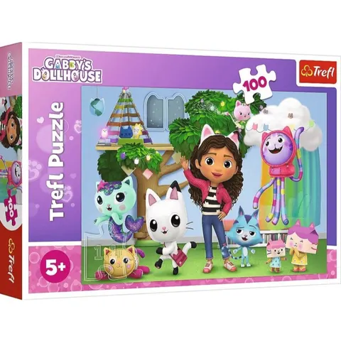 Puzzle 100 el. Koci Domek Gabi, Trefl