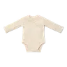 Little Dutch Body kopertowe z długim rękawem Soft Beige Stripe - rozmiar 74