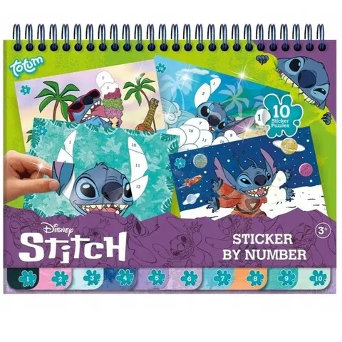 Naklejanie po numerach Disney Stitch