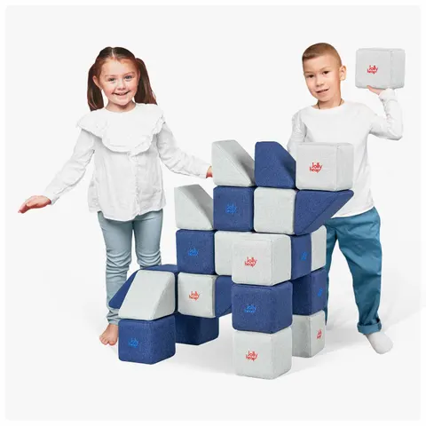 Zabawka rozwojowa KLOCKI MINI 24 elementy - RÓŻNE KOLORY, JollyHeap