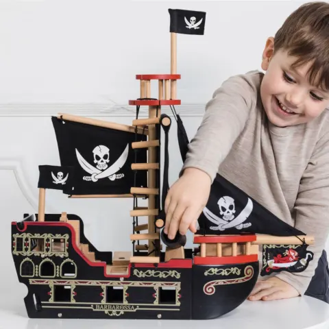 Drewniany statek piracki Barbarossa dla dzieci, Le Toy Van