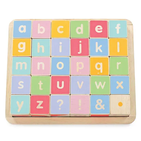Drewniane klocki edukacyjne ABC dla dzieci, Le Toy Van