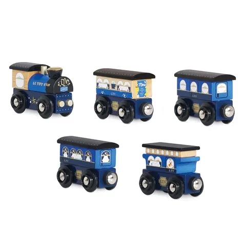 Drewniany pociąg Twilight z wagonami, Le Toy Van