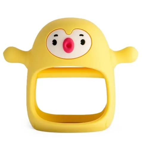 Gryzak silikonowy Pingwin Buddy Yellow, Smily Mia