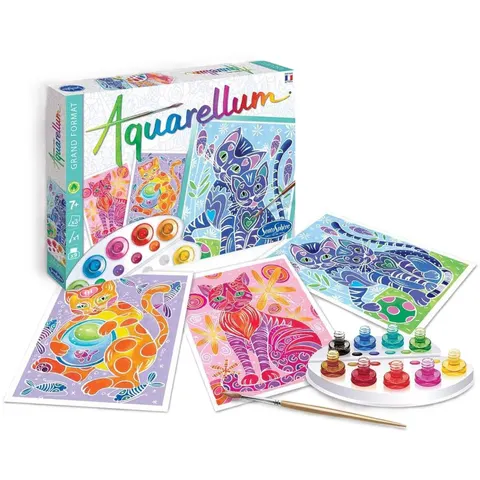 Zestaw do malowania Aquarellum - Magiczne Koty, SentoSphere