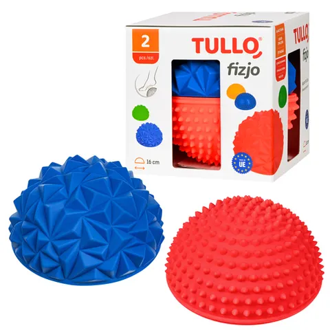 Fizjo Półkula Sensoryczna 2 sztuki jeżyk + diament, Tullo