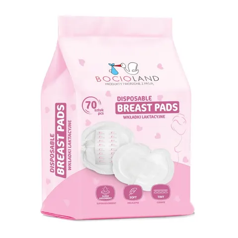 Wkładki laktacyjne Superabsorbent 70 sztuk, Bocioland