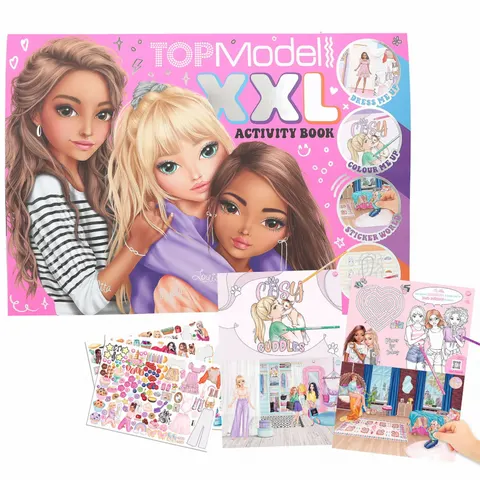 Kolorowanka XXL z łamigłówkami, Top Model