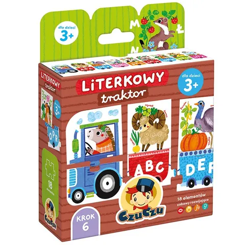 Czuczu puzzle - Literkowy Traktor 3+