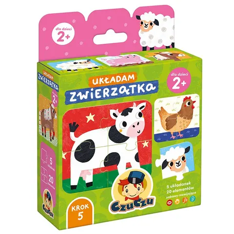 Czuczu Puzzle Układam zwierzątka 2+