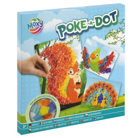 Materiałowa wypychanka artystyczna Poke-a-dot Zwierzęta, Moxy