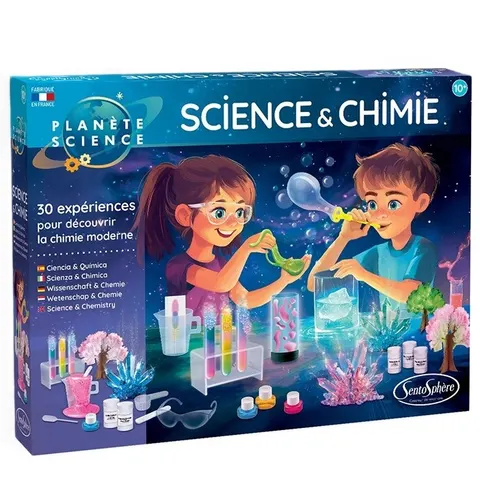 Zestaw 30 eksperymentów chemicznych dla dzieci 10+, SentoSphere